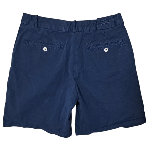 Lacoste Classic Navy Chino Shorts Size 26 - Picture 11 of 14
